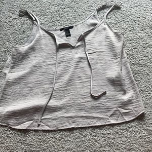 grey satin tank top